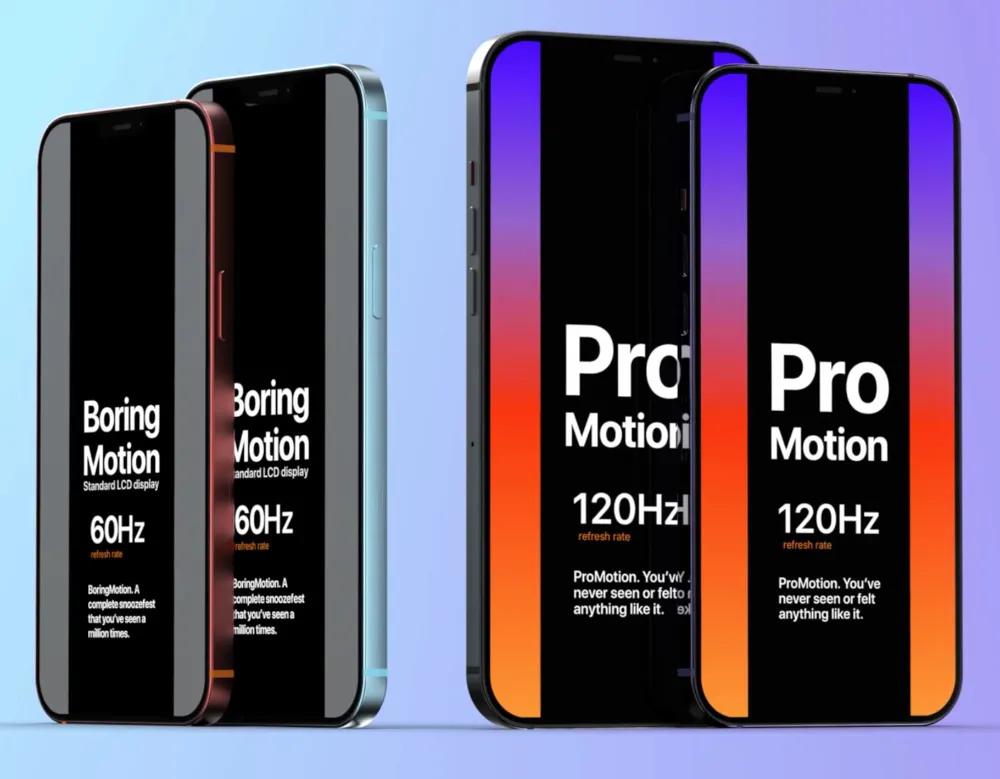 iPhone 12 ekran 60 Hz