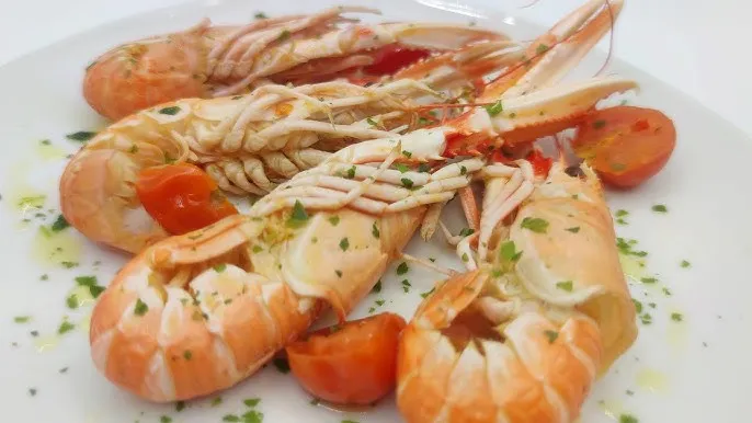 scampi in padella pronti