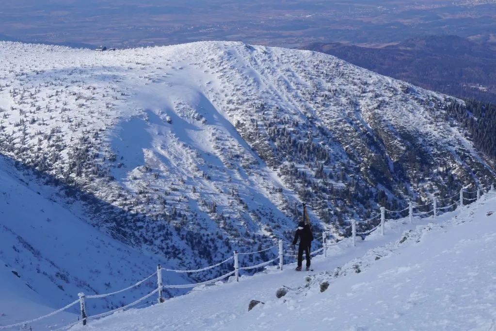Zimowe Karkonosze Kocioł Łomniczki