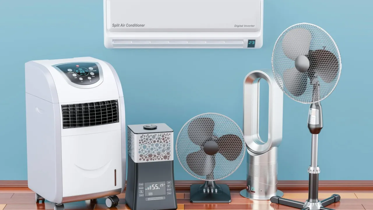 por&oacute;wnanie zużycia energii wentylator klimatyzator telewizor