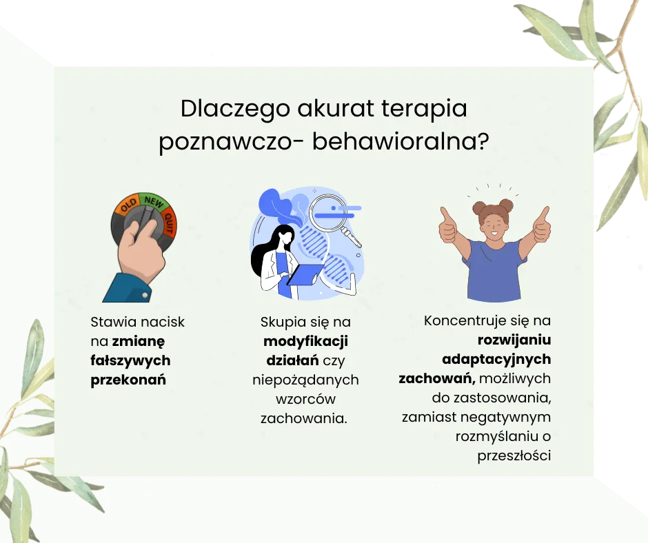 terapia poznawczo-behawioralna CBT, osoba w terapii