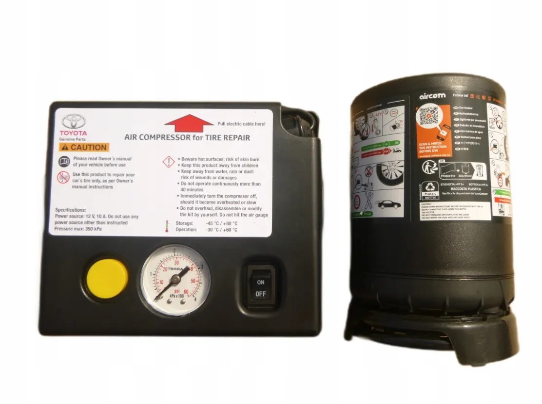 Zestaw naprawczy opon Toyota Yaris