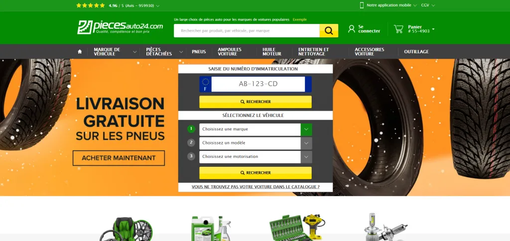 comparaison magasin pièce auto en ligne et physique