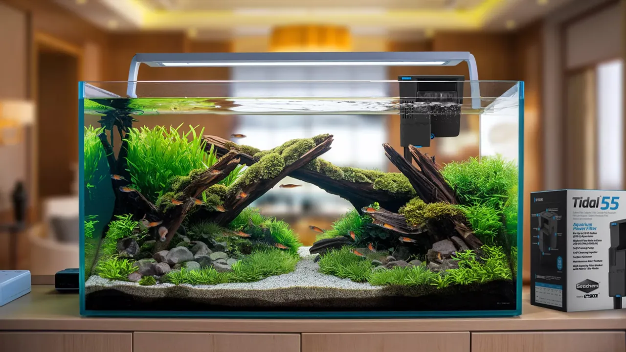 akwarium 60 litrów aranżacja