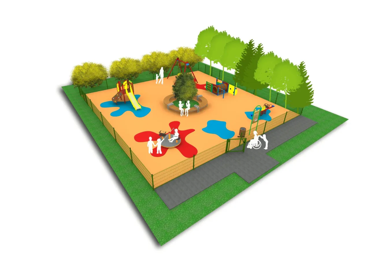 plac zabaw na osiedlu wizualizacja