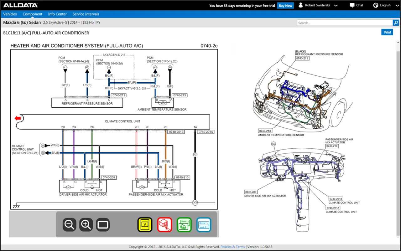 schemat elektryczny samochodu