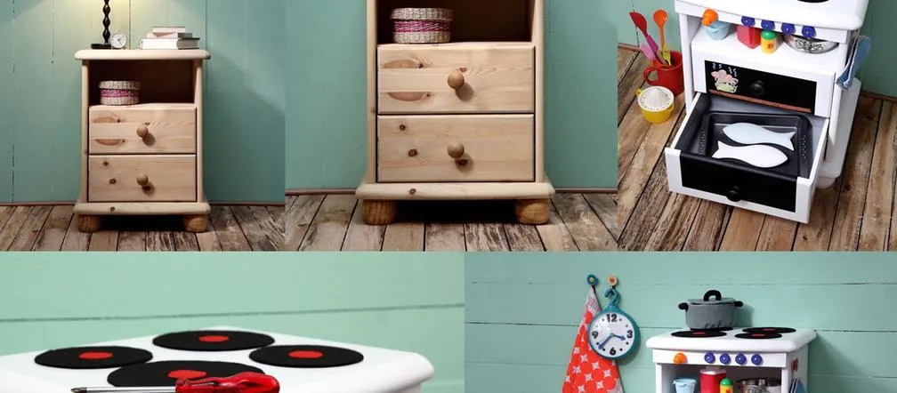 diy kuchnia dla dzieci ze starej szafki krok po kroku