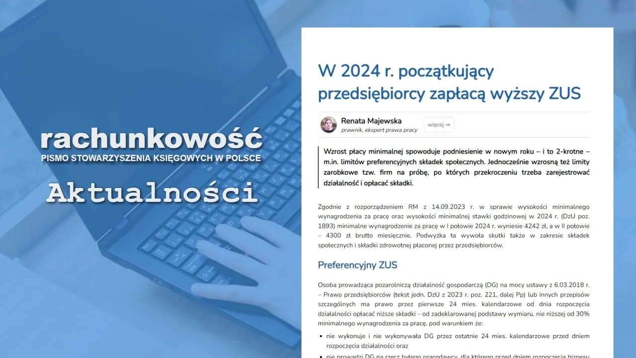 finanse młodego przedsiębiorcy podatki ZUS