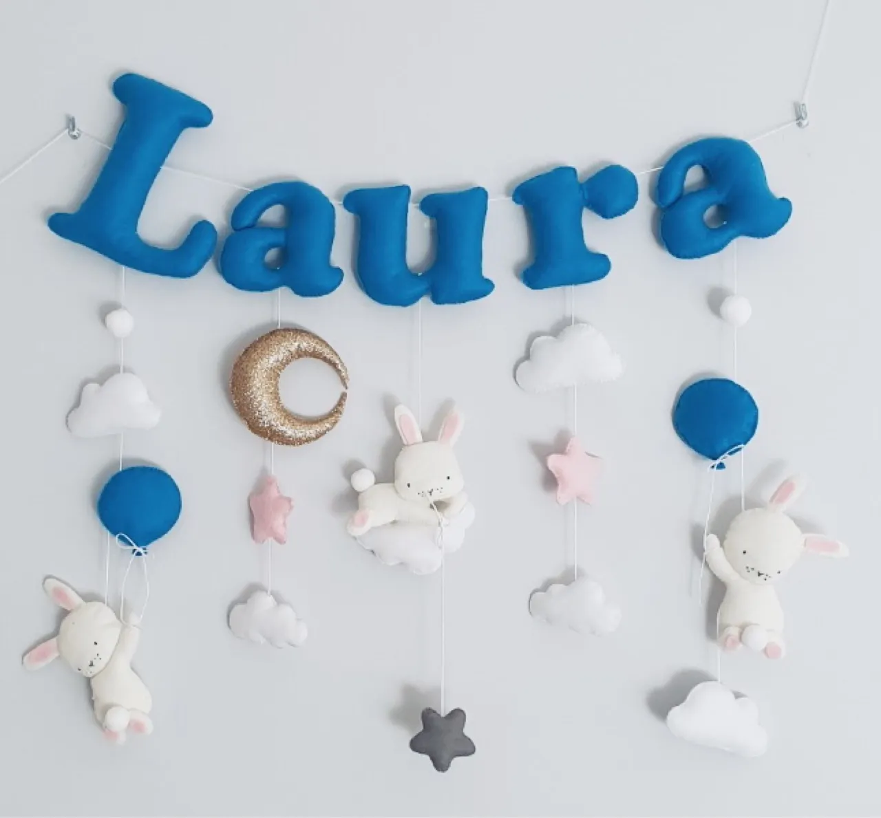 girlanda z filcu do pokoju dziecka