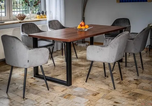 krzesła do ciemnego stołu r&oacute;żne kolory aranżacje