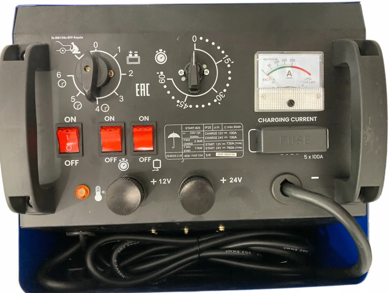 prostownik z rozruchem do ciągnika parametry techniczne