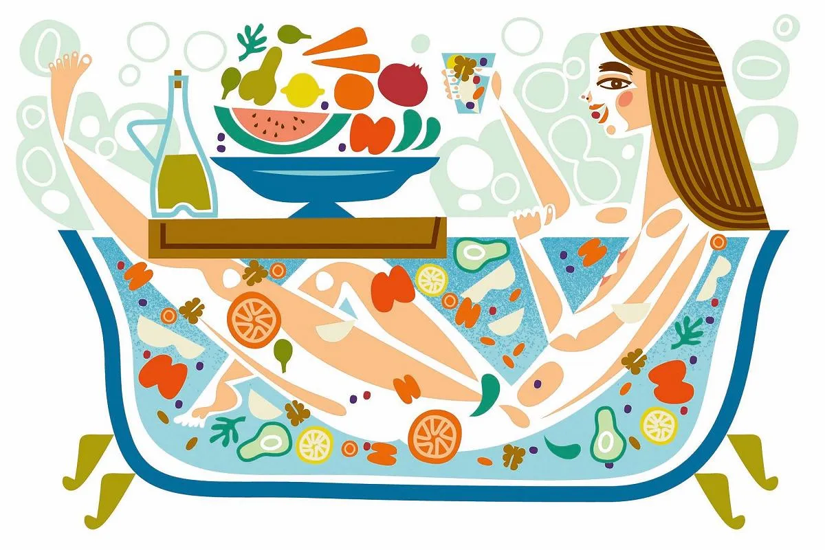 witaminy dla sk&oacute;ry ilustracja