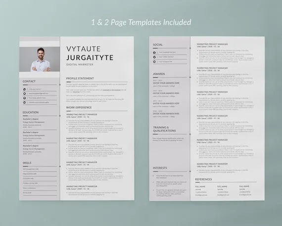 przykładowe dwustronicowe CV profesjonalne