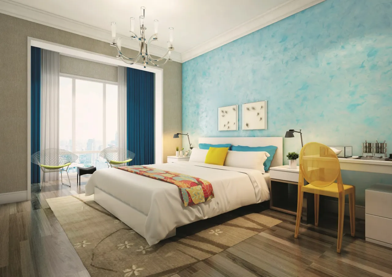 Wnętrza pomalowane farbami strukturalnymi Magnat