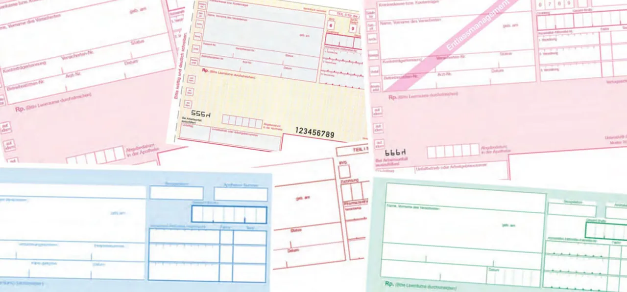 verschiedene rezeptarten farben g&uuml;ltigkeit