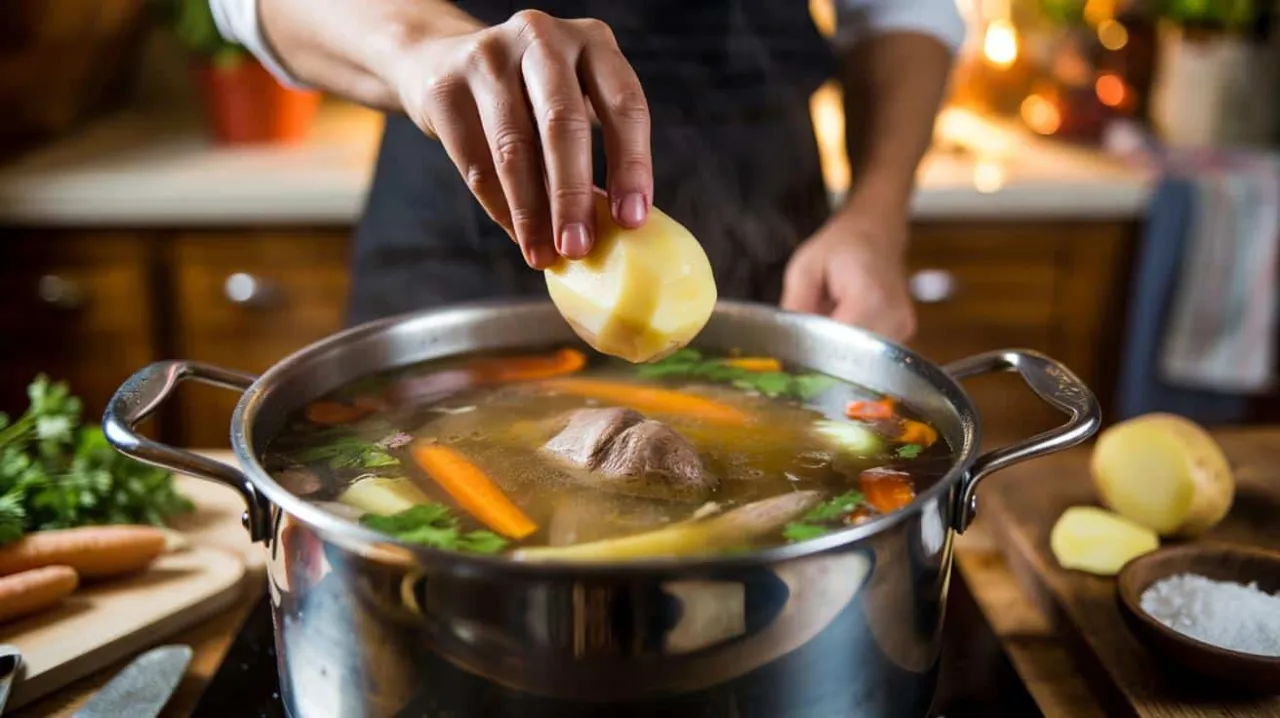 ziemniak w zupie na ostrość