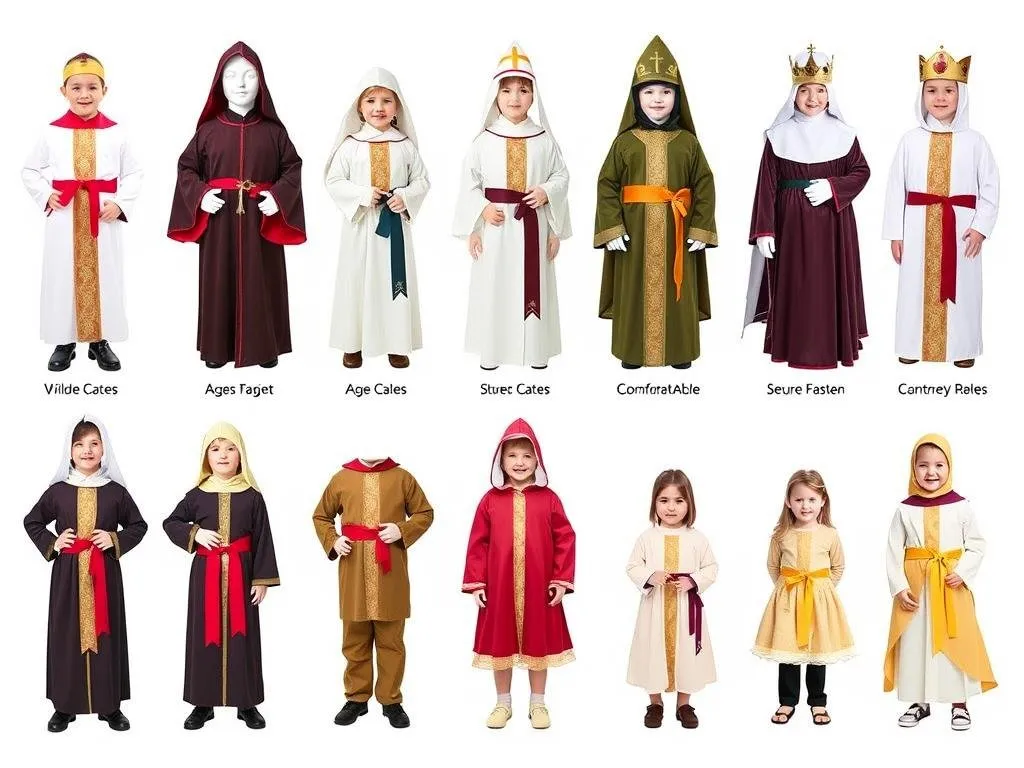 dziecko w stroju świętej DIY