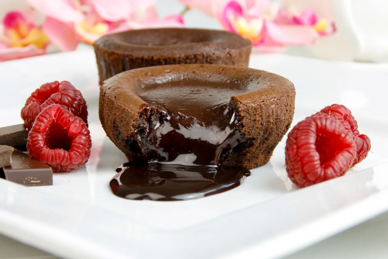 składniki na fondant czekoladowy