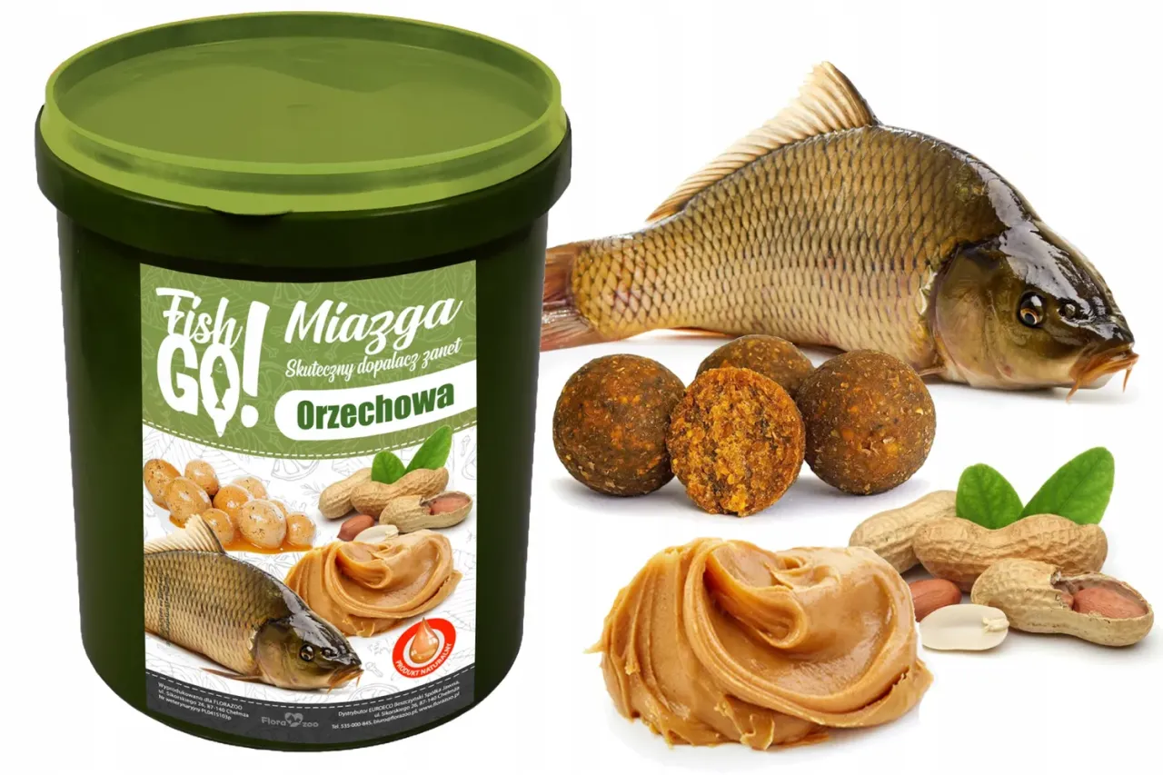 Różne formy atraktorów wędkarskich żel spray pasta