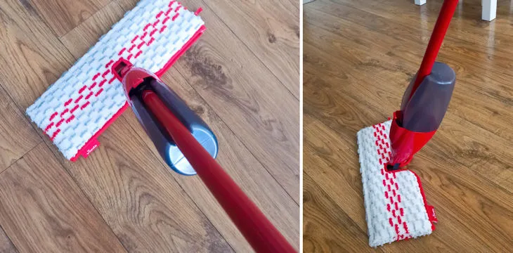 mop Vileda 1-2 Spray Max w użyciu w małym mieszkaniu
