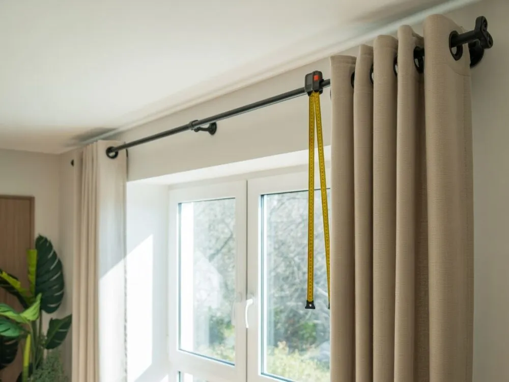 Przykłady długości karnisza względem okna prawidłowe i błędne