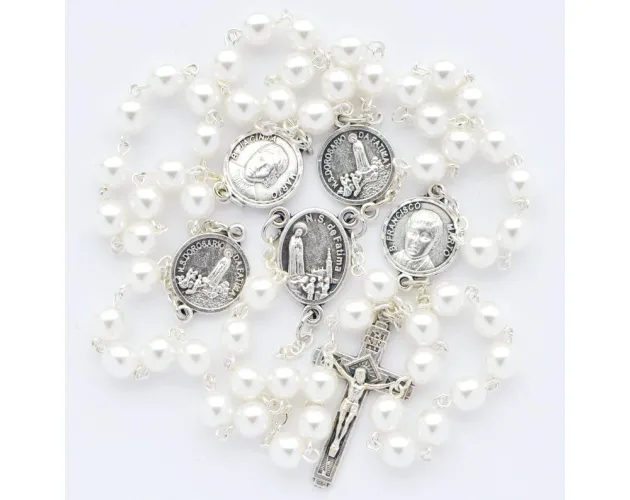 Pamiątki z Fatimy dewocjonalia r&oacute;żańce figurki