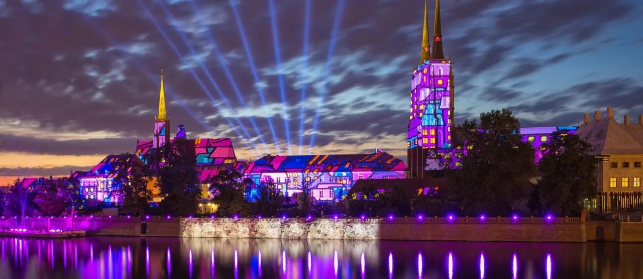 Wrocław Rynek Ostrów Tumski panorama