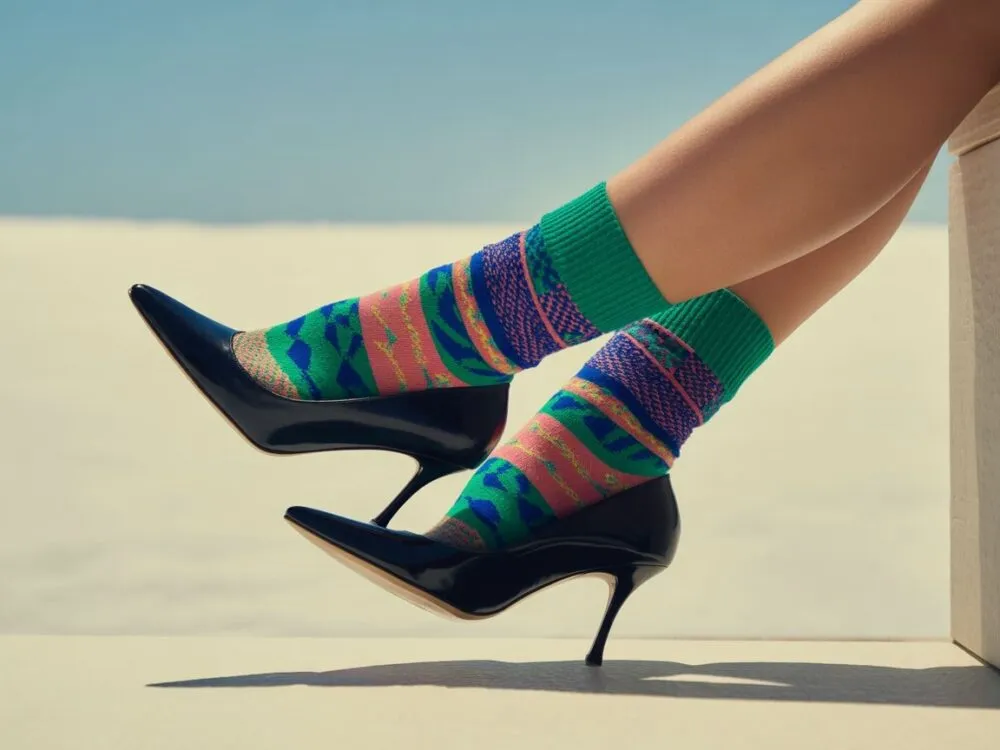 błędy stylizacyjne skarpetki do szpilek