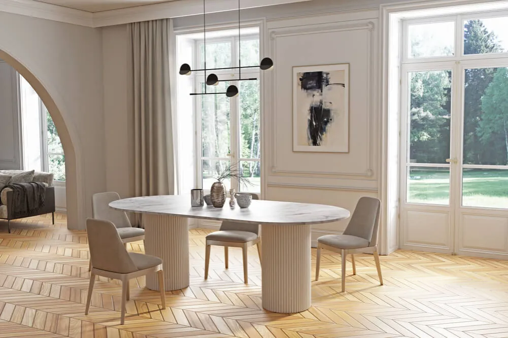 Sztukateria w salonie nowoczesnym