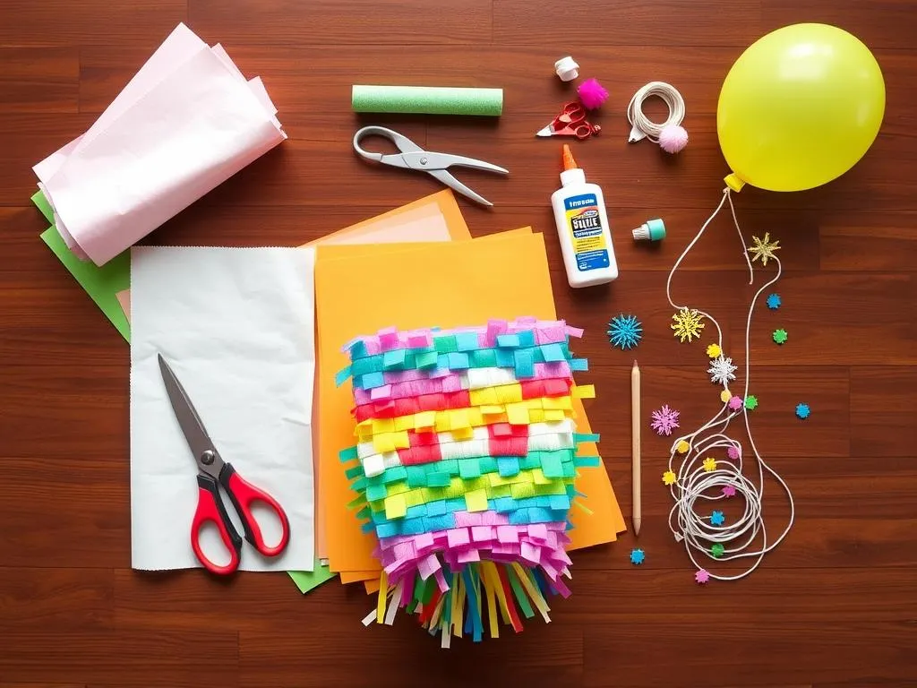 materiały do piniaty diy