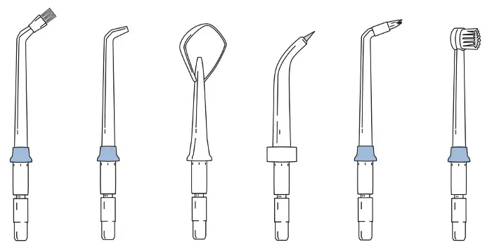 rodzaje końc&oacute;wek do irygatora dentystycznego