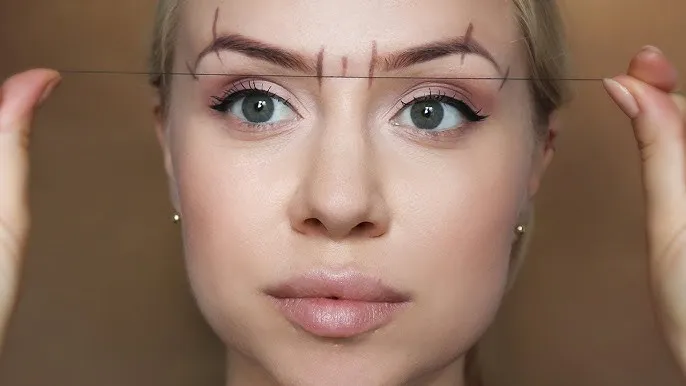 geometria brwi henna pudrowa punkty