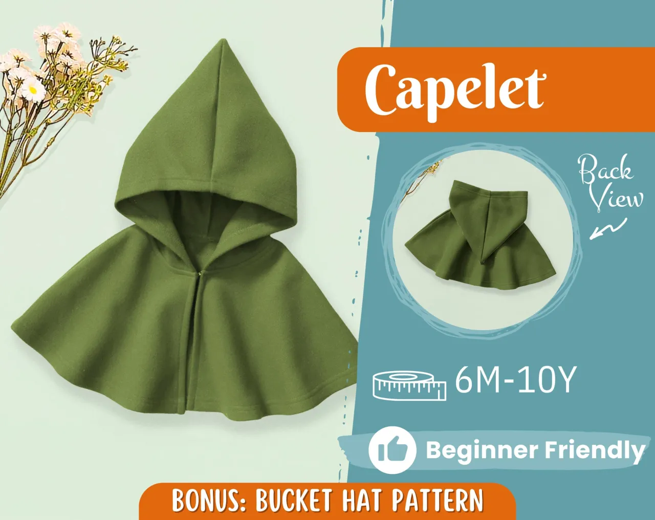 szycie peleryny dla dziecka krok po kroku