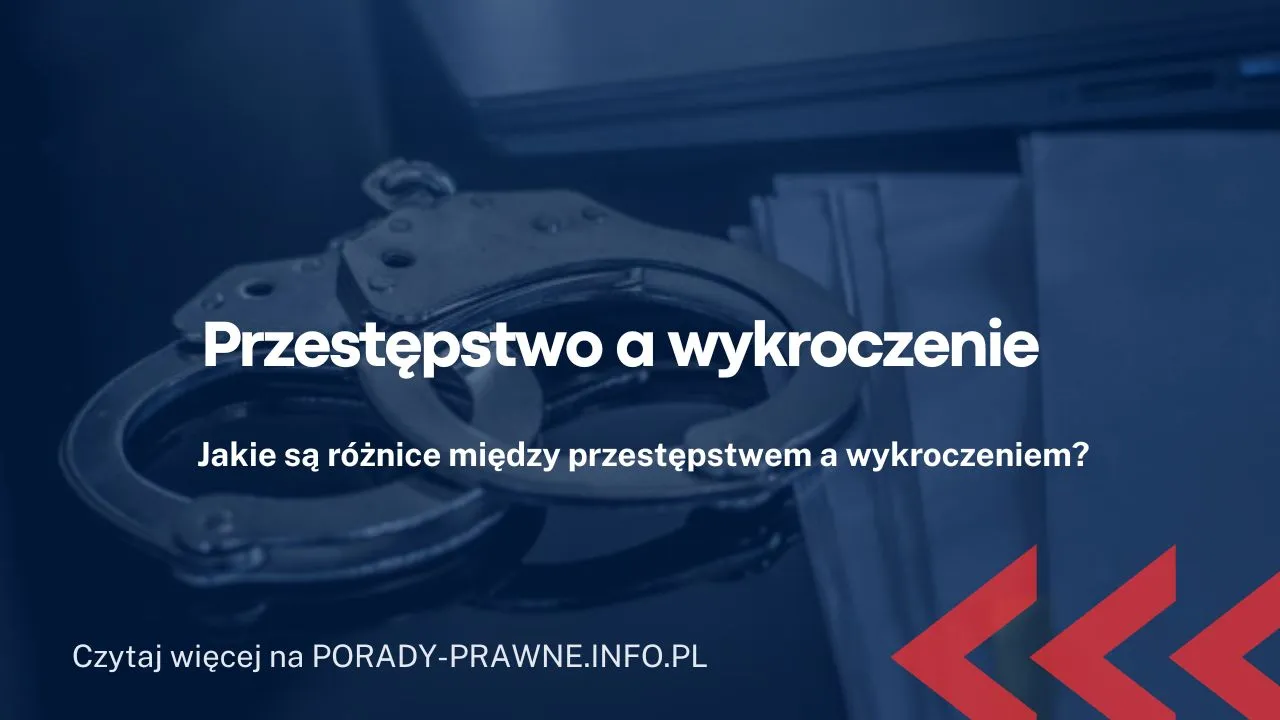 różnice przestępstwo wykroczenie prawo waga