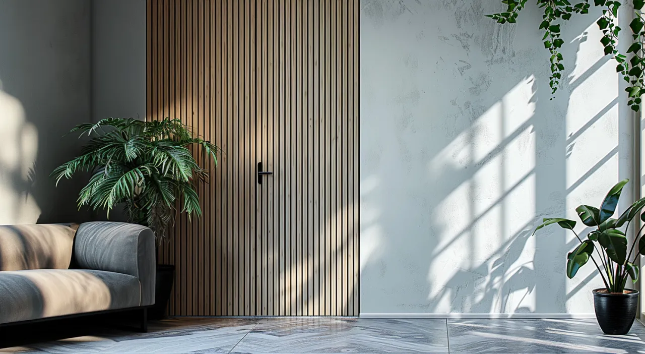 Drzwi z lameli aranżacje wnętrz inspiracje
