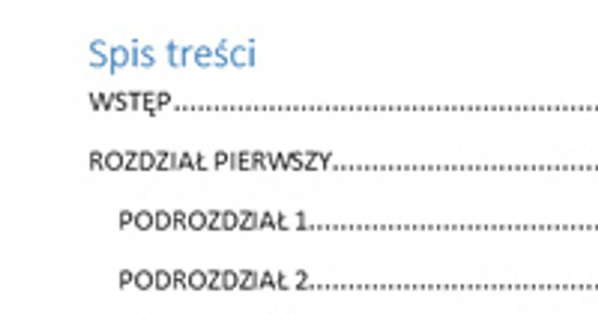 Zdjęcie Jak zrobić spis treści w Wordzie - proste kroki, które musisz znać