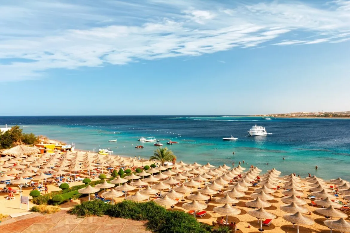 Plaża w Egipcie zimą