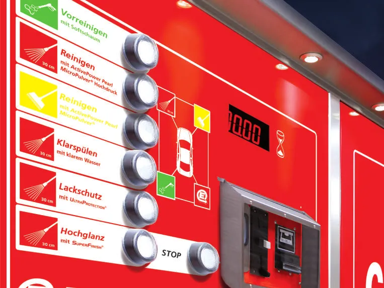 Panel sterowania myjnia bezdotykowa