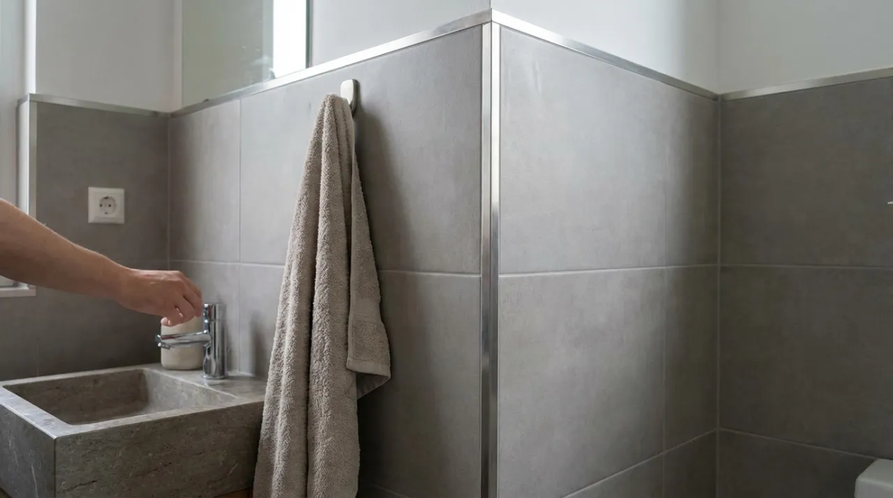 Szlifowanie płytek 45 stopni gerung vs listwa wykończeniowa