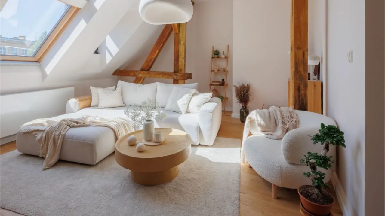 Nowoczesne poddasze inspiracje kolory ścian