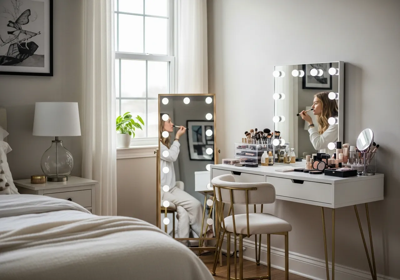 przykłady dobrego oświetlenia makijażu światłem dziennym