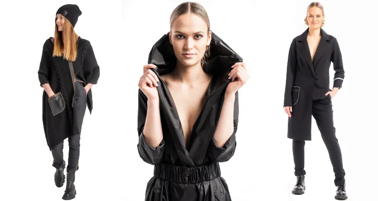 Total black look inspiracje na różne okazje