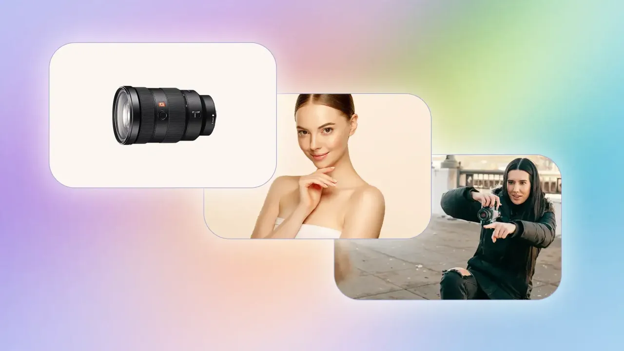 fotograf zmieniający obiektyw w aparacie z ostrożnością