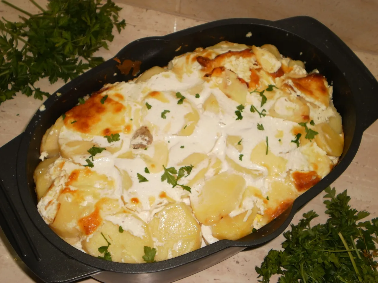 zapiekanka ziemniaczana z jajkiem