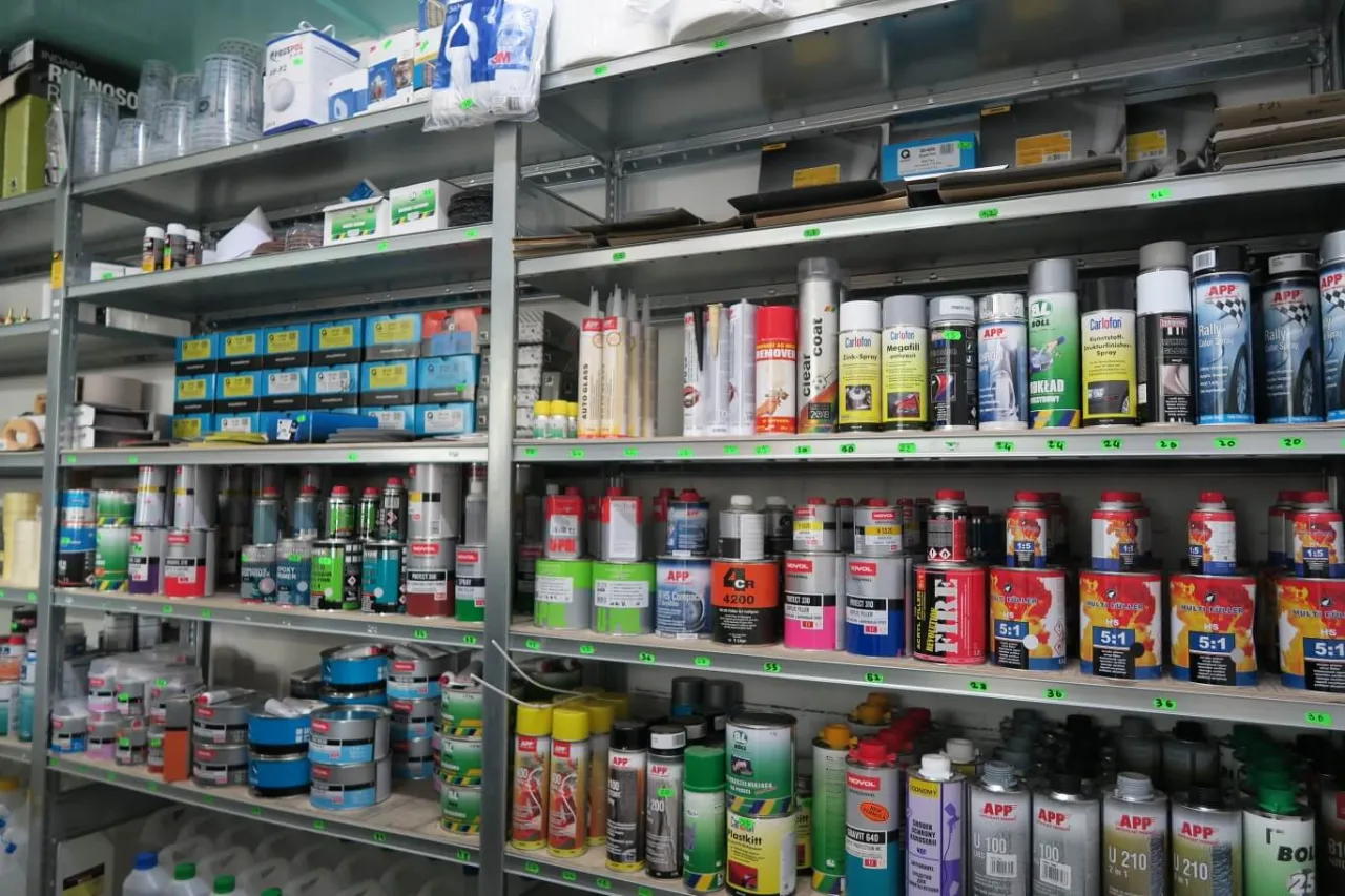 materiały lakiernicze podkład utwardzacz rozcieńczalnik