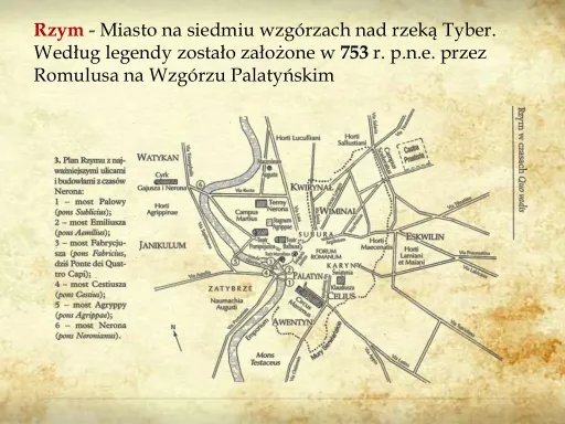 Mapa starożytnego Rzymu za Nerona