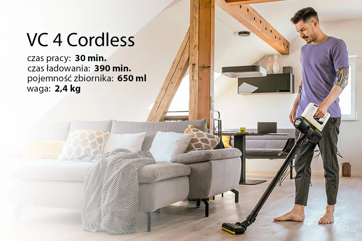 Pierwsze ładowanie odkurzacza bezprzewodowego