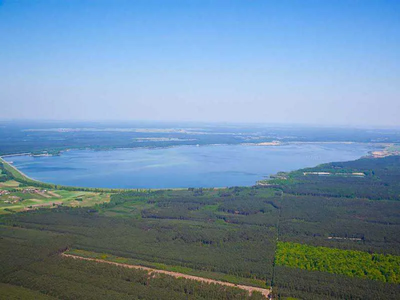 Jezioro Turawskie widok z lotu ptaka