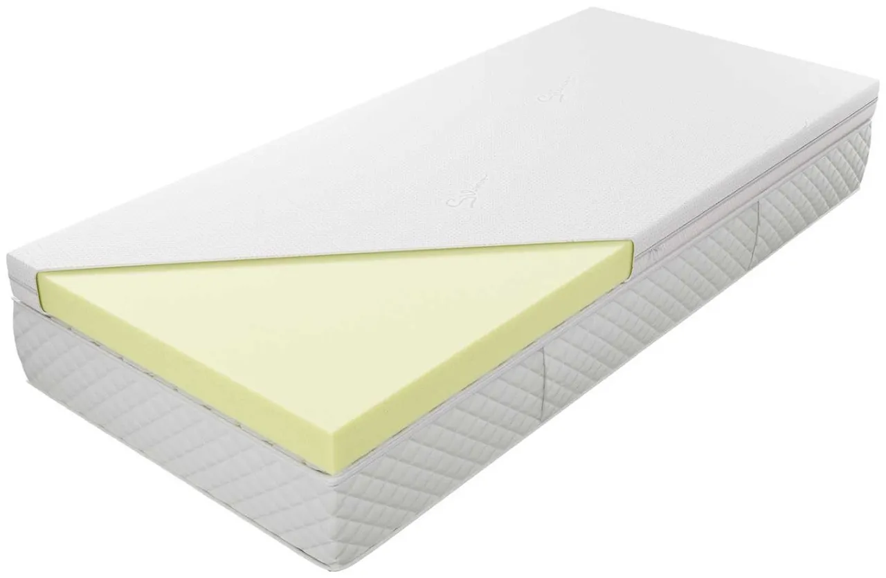 Materac piankowy z widocznym przekrojem. Dobry wybór, jaki materac dla starszej osoby, zapewniający komfort i wsparcie.