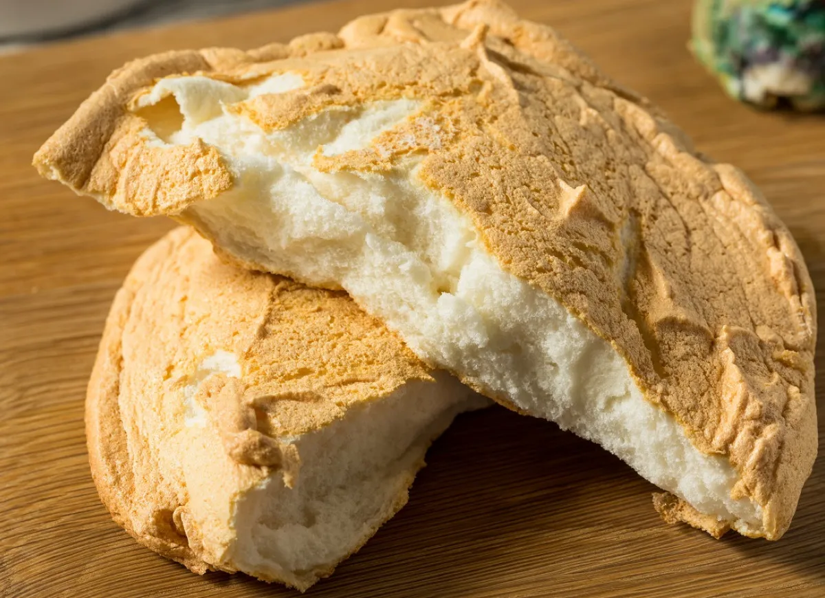 puszysty chleb chmurka przekrój